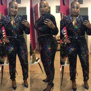 2 Piece Sequin pants set